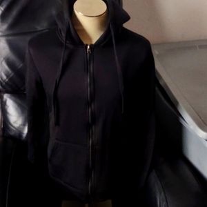 Whatlees Full Zip Black Hoodie